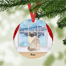 Load image into Gallery viewer, Ragdoll Cat ornament personalized
