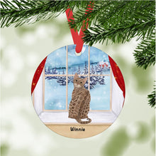 Load image into Gallery viewer, Bengal Cat ornament personalized
