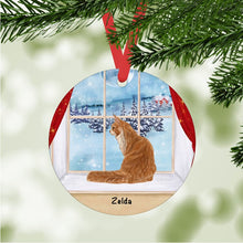 Load image into Gallery viewer, Maine Coon Cat ornament personalized
