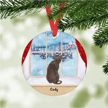 Load image into Gallery viewer, Sphynx Cat ornament personalized
