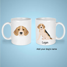 Load image into Gallery viewer, Beagle 11 oz mug personalized
