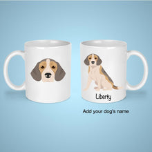 Load image into Gallery viewer, Beagle 11 oz mug personalized
