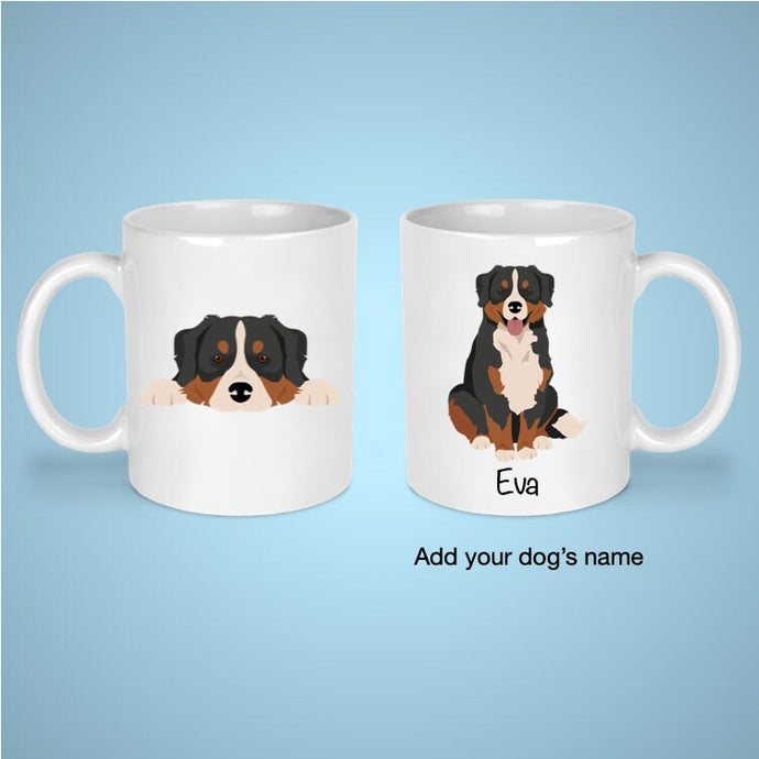 Bernese Mountain Dog 11 oz mug personalized