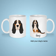 Load image into Gallery viewer, Basset Hound 11 oz mug personalized
