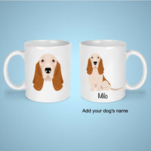 Load image into Gallery viewer, Basset Hound 11 oz mug personalized
