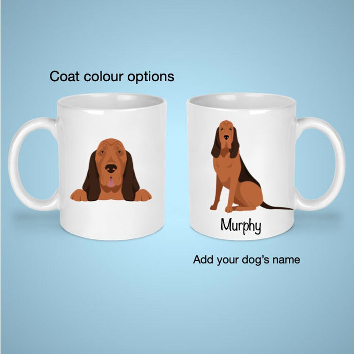 Bloodhound 11 oz mug personalized