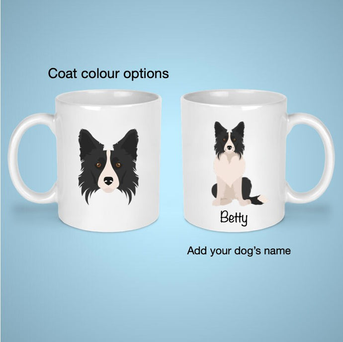 Border Collie 11 oz mug personalized