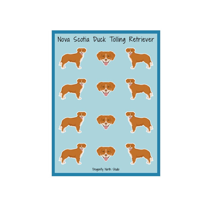 Nova Scotia Duck Tolling Retriever Vinyl Sticker Sheet