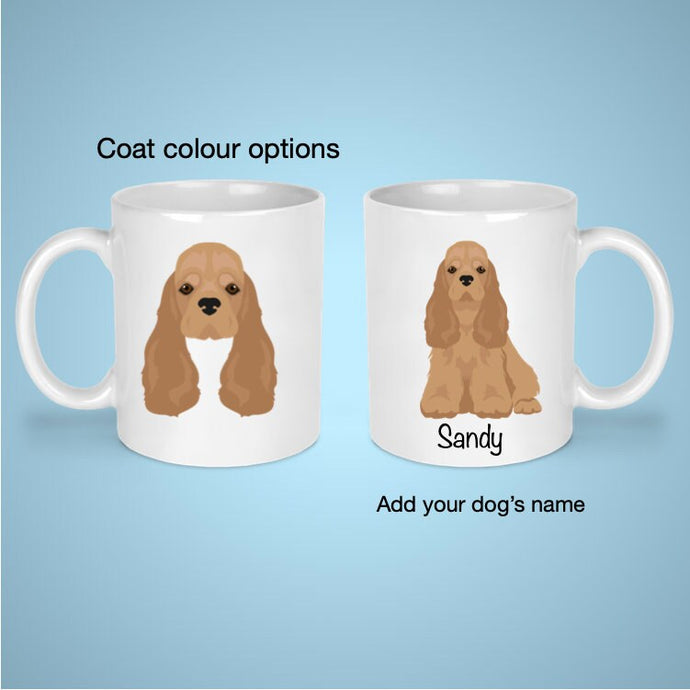 American Cocker Spaniel 11 oz mug personalized