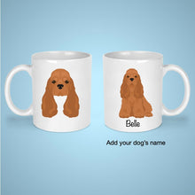 Load image into Gallery viewer, American Cocker Spaniel 11 oz mug personalized
