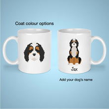 Load image into Gallery viewer, Bernedoodle 11 oz mug personalized
