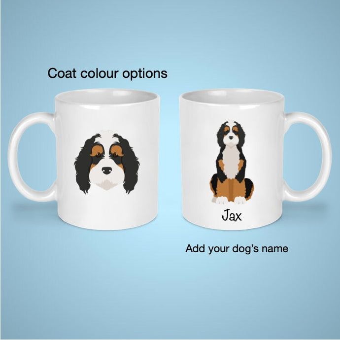 Bernedoodle 11 oz mug personalized