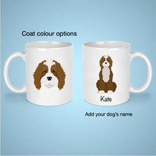 Load image into Gallery viewer, Bernedoodle 11 oz mug personalized
