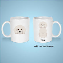 Load image into Gallery viewer, Bichon Frise 11 oz mug personalized
