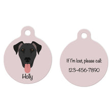 Load image into Gallery viewer, Doberman Pinscher (natural ears) ID Tag Personalized
