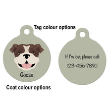 Load image into Gallery viewer, English Bulldog ID Tag Personalized
