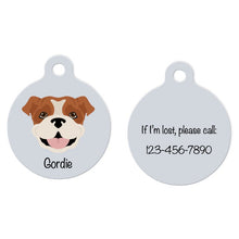 Load image into Gallery viewer, English Bulldog ID Tag Personalized
