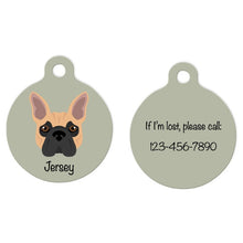 Load image into Gallery viewer, French Bulldog ID Tag Personalized
