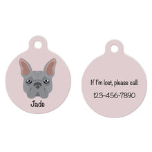 Load image into Gallery viewer, French Bulldog ID Tag Personalized
