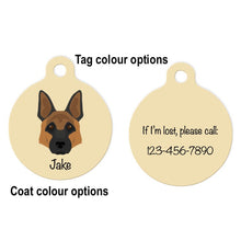 Load image into Gallery viewer, German Shepherd ID Tag Personalized
