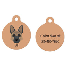 Load image into Gallery viewer, German Shepherd ID Tag Personalized
