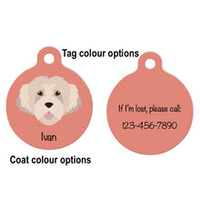 Load image into Gallery viewer, Havanese (puppy clip) ID Tag Personalized
