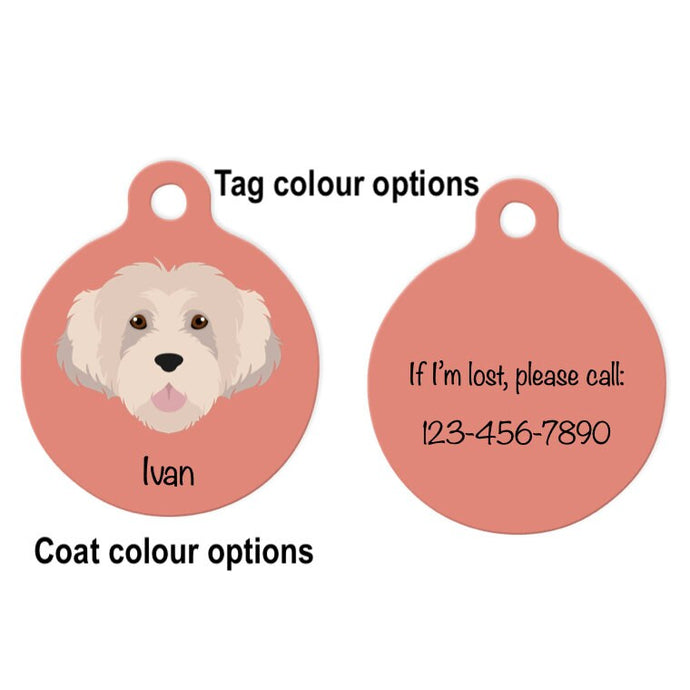 Havanese (puppy clip) ID Tag Personalized