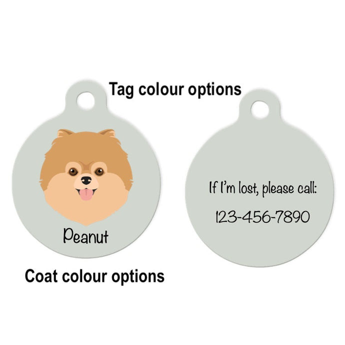 Pomeranian ID Tag Personalized