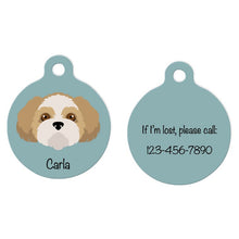 Load image into Gallery viewer, Shih Tzu (puppy clip) ID Tag Personalized
