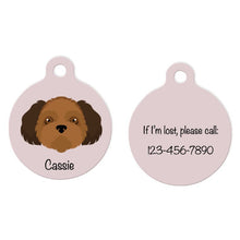 Load image into Gallery viewer, Shih Tzu (puppy clip) ID Tag Personalized
