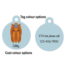 Load image into Gallery viewer, Yorkshire Terrier ID Tag Personalized
