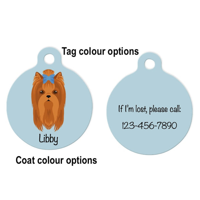 Yorkshire Terrier ID Tag Personalized