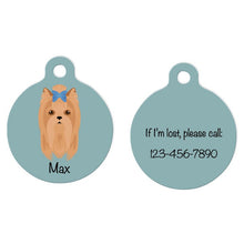 Load image into Gallery viewer, Yorkshire Terrier ID Tag Personalized
