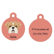 Load image into Gallery viewer, English Bulldog ID Tag Personalized
