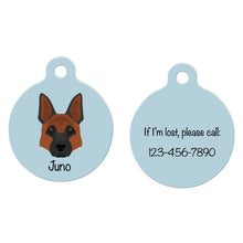 Load image into Gallery viewer, German Shepherd ID Tag Personalized
