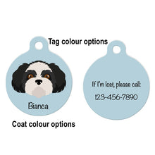 Load image into Gallery viewer, Shih Tzu (puppy clip) ID Tag Personalized
