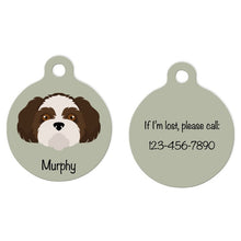 Load image into Gallery viewer, Shih Tzu (puppy clip) ID Tag Personalized
