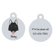 Load image into Gallery viewer, Siberian Husky (blue eyes) ID Tag Personalized
