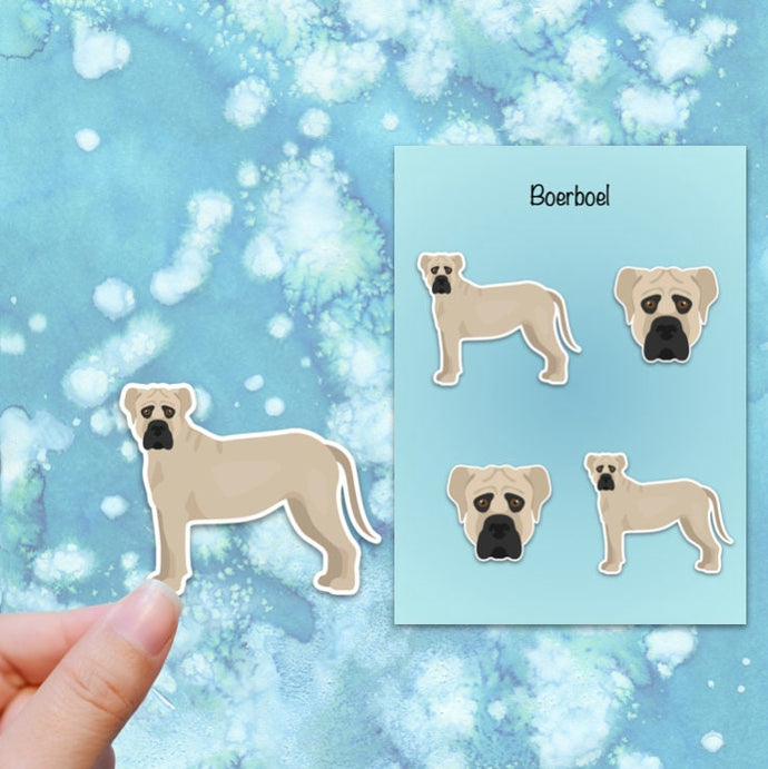 Boerboel Vinyl Stickers Set