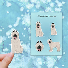 Load image into Gallery viewer, Bouvier des Flandres (cropped and docked) Vinyl Sticker Set
