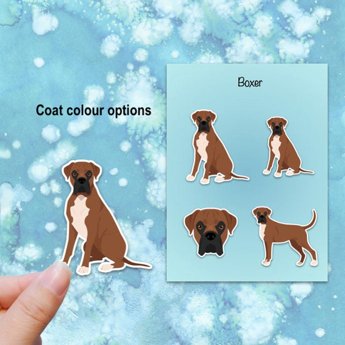 Boxer (natural) Vinyl Sticker Set