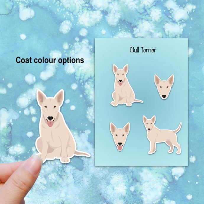 Bull Terrier Vinyl Stickers Set