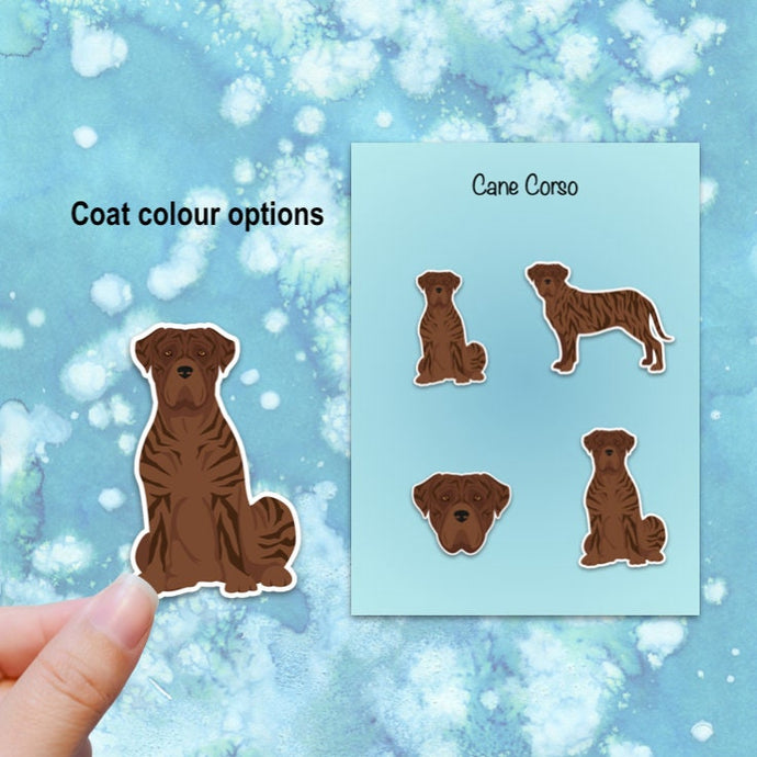 Cane Corso (natural) Vinyl Sticker Set