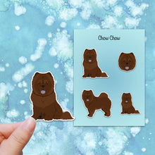 Load image into Gallery viewer, Chow Chow Vinyl Sticker Set
