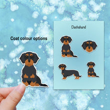 Load image into Gallery viewer, Dachshund (wirecoat) Vinyl Sticker Set
