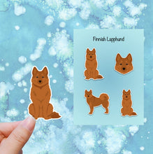 Load image into Gallery viewer, Finnish Spitz Vinyl Sticker Set
