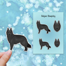 Load image into Gallery viewer, Belgian Sheepdog Vinyl Sticker Set
