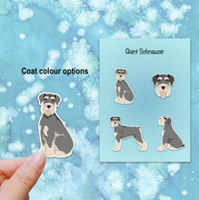 Load image into Gallery viewer, Giant Schnauzer (docked) Vinyl Sticker Set
