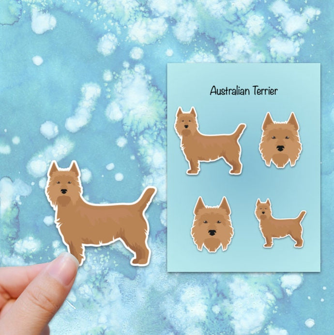 Australian Terrier Vinyl Sticker Set