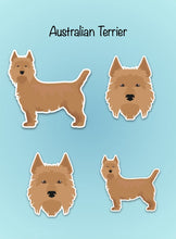 Load image into Gallery viewer, Australian Terrier Vinyl Sticker Set
